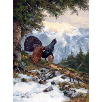 РЕПРОДУКЦИИ НА КАРТИНИ Глухар на показ (1935)